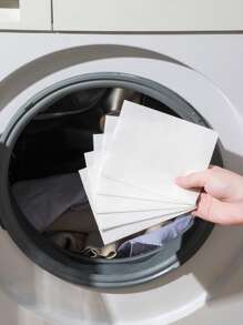 25 piezas lavandería papel - Blanco - Ver 2