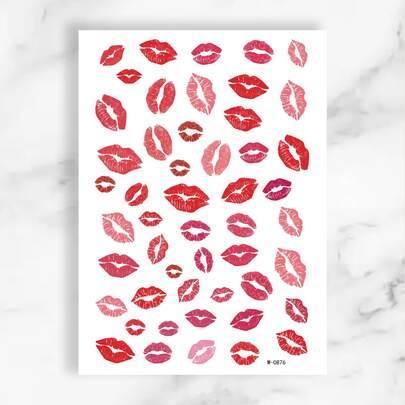 Beauty Sticker 1sheet Mouth Pattern Tattoo Sticker