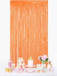 kumozawa 1pc Solid Color Party Decorative Tassel Curtain,Christmas