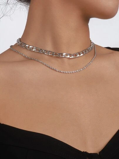 極簡風格多層次項鍊