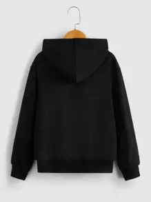 SHEIN 男孩卡通圖案連帽衫