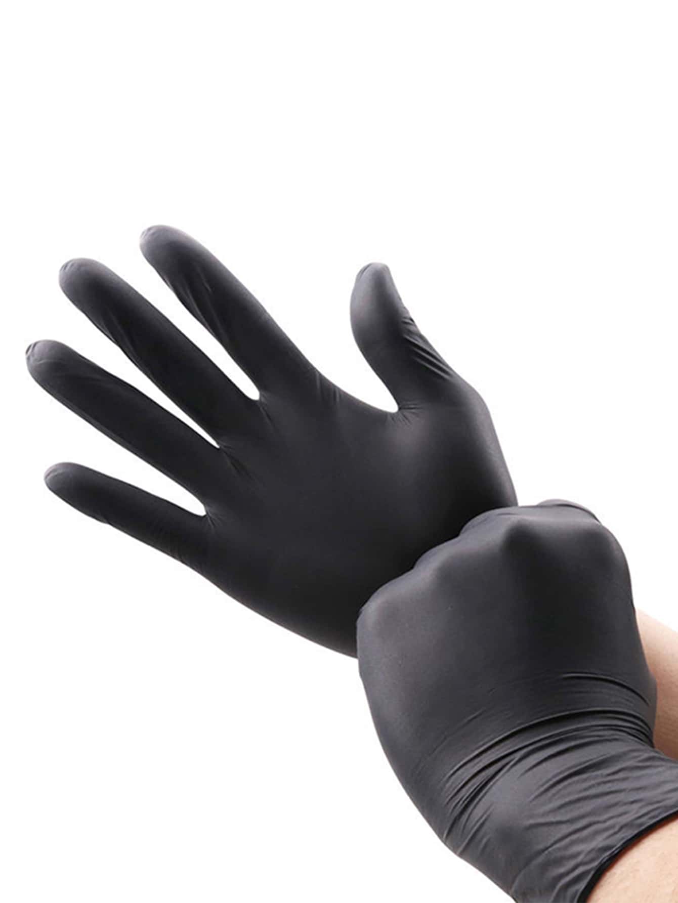 50入組PVC一次性家用手套黑色防水一次性洗碗手套