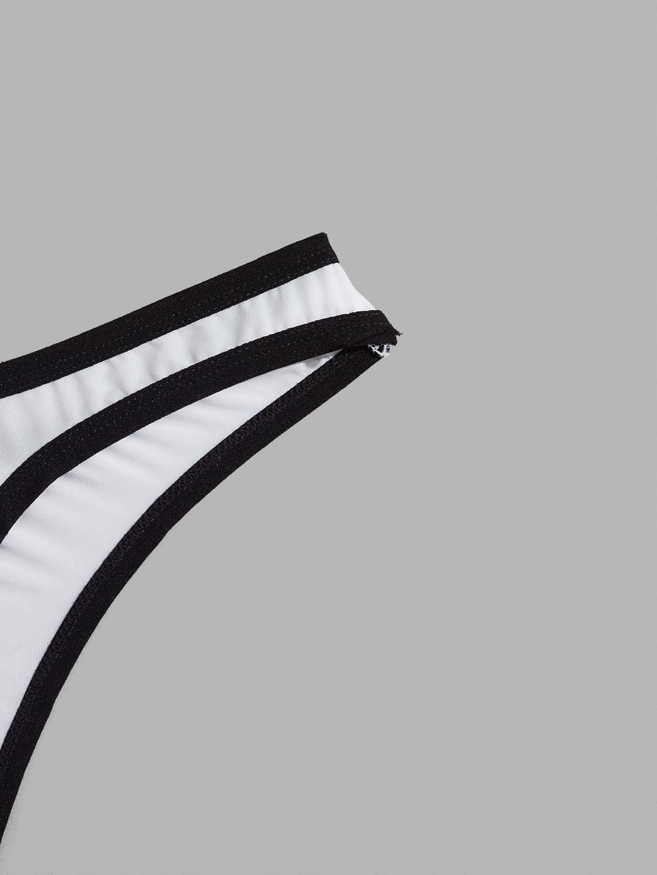 男士撞色滾邊內褲 - 白色 - 查看 4