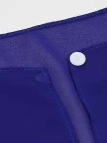 Faux Pearl Detail Shawl Ideal For Going Out & Dressing Up Your Look - Royal Blue - View 5