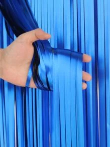 1pc Party Decorative Tassel Curtain - Royal Blue - View 2