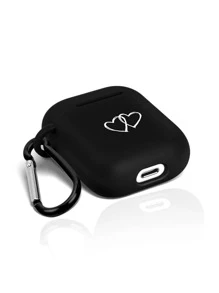 愛心圖案耳機殼適用於Airpods - 黑與白 - 查看 5