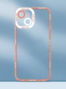 Vỏ điện thoại trong suốt khung tương phản - trái cam - Xem 1