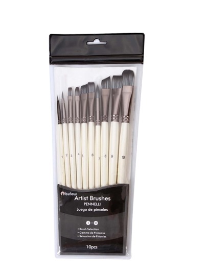 10入組字母圖案繪畫刷