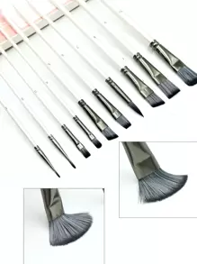 10入組字母圖案繪畫刷