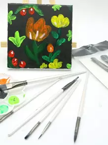 10入組字母圖案繪畫刷