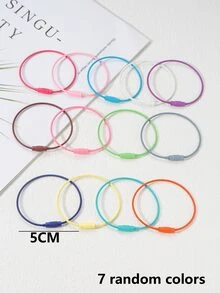 7 chiếc móc khóa tối giản ngẫu nhiên - Nhiều màu - Xem 5