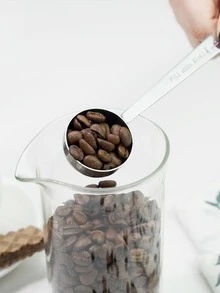 1入組字母細節咖啡勺 - 銀色 - 查看 4