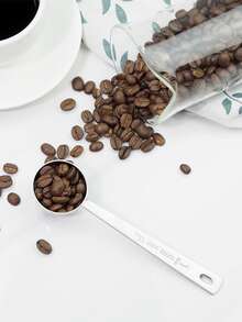 1入組字母細節咖啡勺 - 銀色 - 查看 7