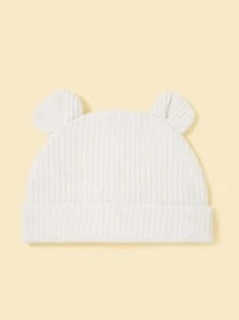 1 cái mũ thiết kế tai hoạt hình cho bé - trắng - Xem 2