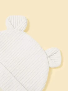 1 cái mũ thiết kế tai hoạt hình cho bé - trắng - Xem 4