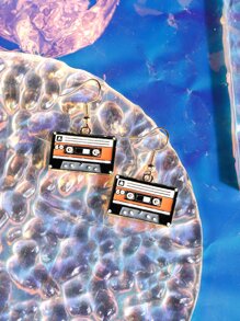 Pendientes largos cinta - Multicolor - Ver 2