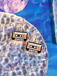 Pendientes largos cinta - Multicolor - Ver 3