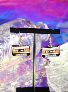 Pendientes largos cinta - Multicolor - Ver 4