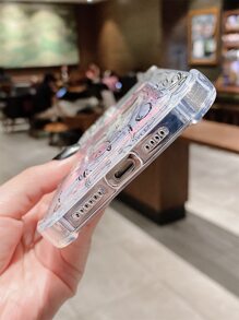 Hộp đựng điện thoại có khe cắm thẻ trong suốt mô hình hoạt hình - Nhiều màu - Xem 3