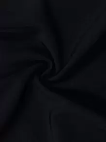 Men Drawstring Waist Zip Pocket Shorts - Black - View 5