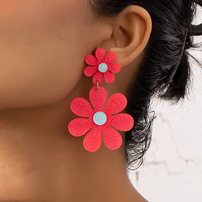 Flower Drop Earrings