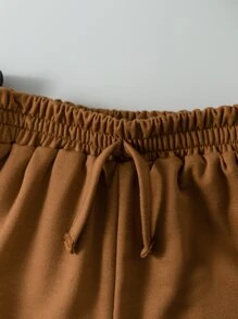 SHEIN Young Boy 3pcs Solid Elastic Waist Shorts - Multicolor - View 4