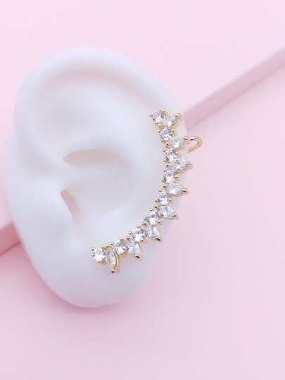 Gemstone Decor Ear Climber