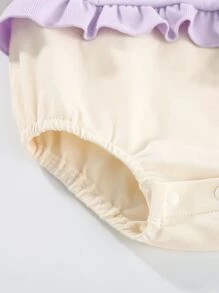 Peninsula Baby Bebé Body de color combinado ribete con fruncido - Multicolor - Ver 4