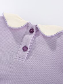 Peninsula Baby Bebé Body de color combinado ribete con fruncido - Multicolor - Ver 6