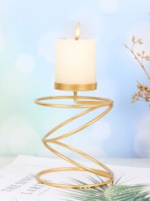 1PC Metal Iron Art Spray Candlestick Fashionable and Creative Nordic Wedding Party Candlelight Dinner Props Household Candlestick Decoration - Gold - View 6