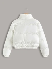 SHEIN Coolane Autumn & Winter Fashionable Leopard Print Short Jacket