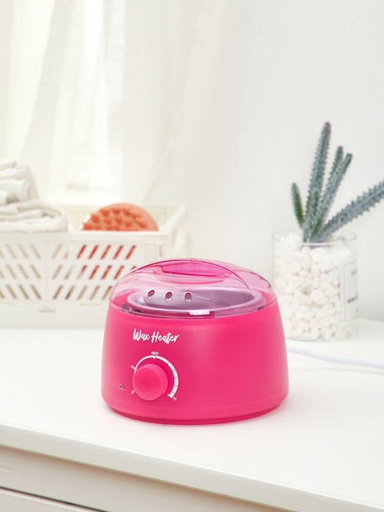 BASIC LIVING 1pc Temperature Control Hair Removal Wax Heater Men's and Women's Hair Removal Kit Wax Bean Machine Large Capacity Wax Heater - Hot Pink - View 2