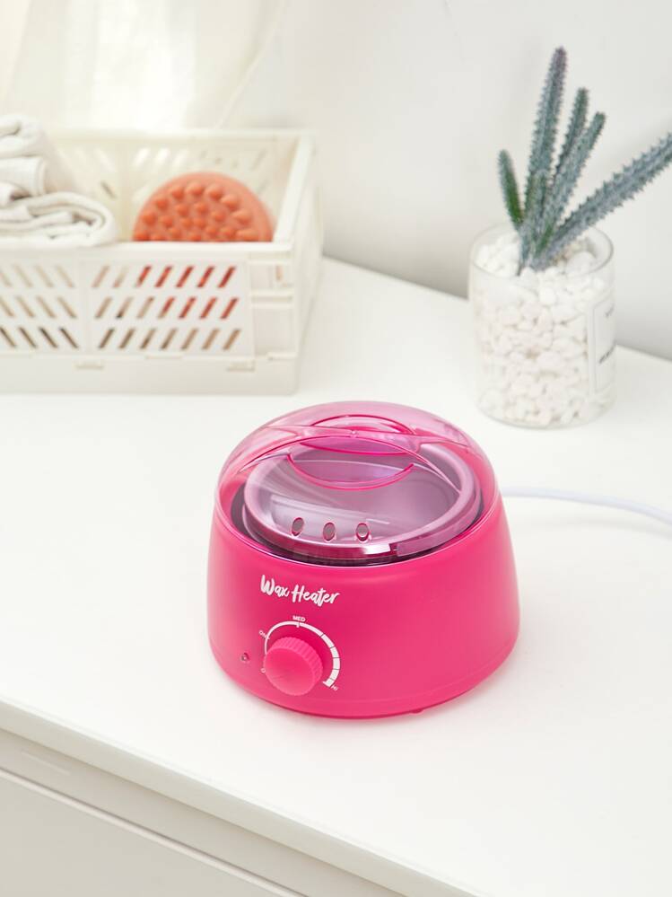 BASIC LIVING 1pc Temperature Control Hair Removal Wax Heater Men's and Women's Hair Removal Kit Wax Bean Machine Large Capacity Wax Heater - Hot Pink - View 10