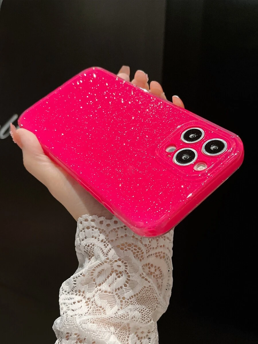 Glitter Phone Case Compatible With IPhone 11,IPhone 13,IPhone 14 Pro Max - Pink - View 1
