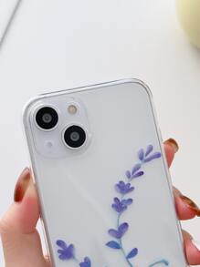 Floral Clear Phone Case - Multicolor - View 3