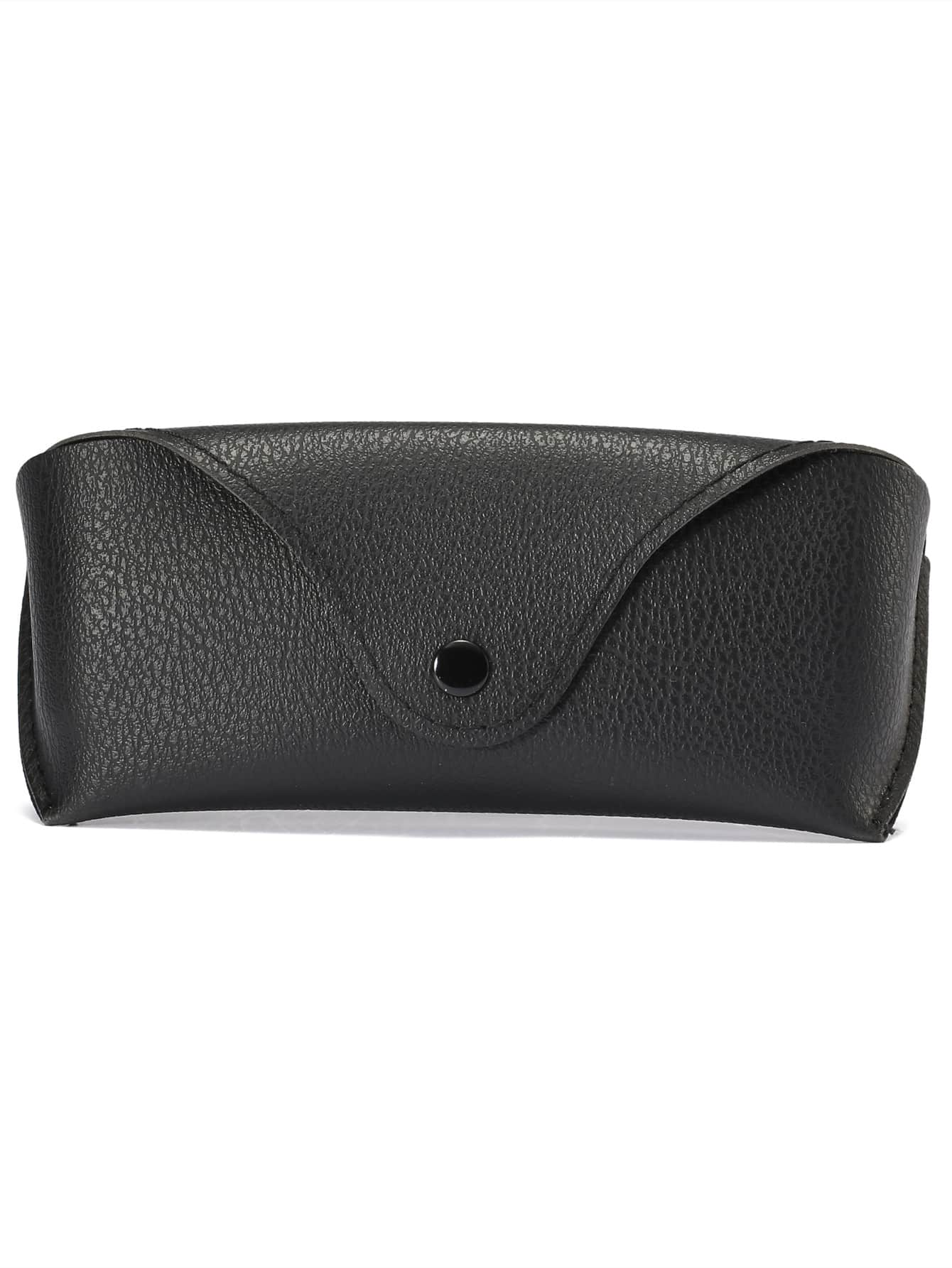 Solid Glasses Case - Black - View 1
