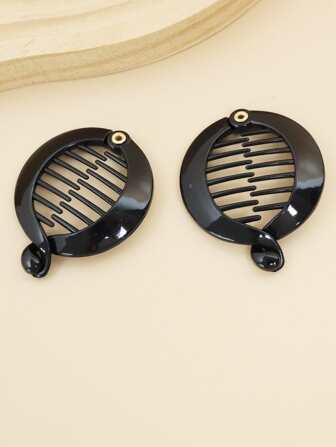 2个装实心香蕉夹，可爱香蕉夹发夹爪夹发卡，学习用品，发饰