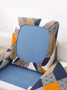 1入組幾何樣式沙發墊套 - 彩色 - 查看 1