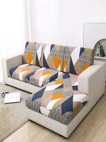 1入組幾何樣式沙發墊套 - 彩色 - 查看 2