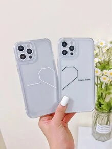 2 cái Hình Trái Tim Vỏ Điện Thoại Trong Suốt - Nhiều màu - Xem 1