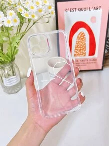 2 cái Hình Trái Tim Vỏ Điện Thoại Trong Suốt - Nhiều màu - Xem 2