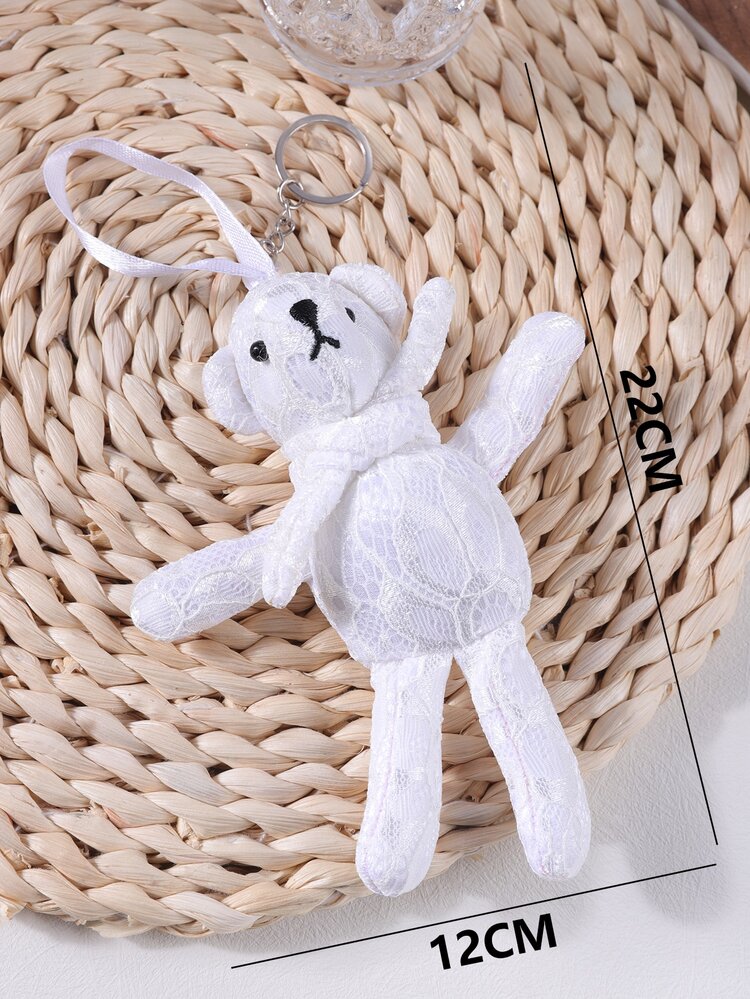 Cartoon Bear Charm Keychain - Multicolor - View 7
