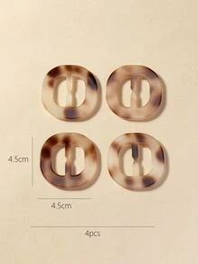 4 cái Nút thắt lưng đơn giản - Nhiều màu - Xem 3