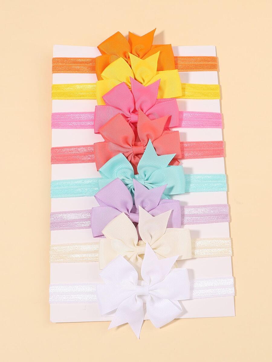 8 cái Nơ Baby Băng đô trang trí - Nhiều màu - Xem 1