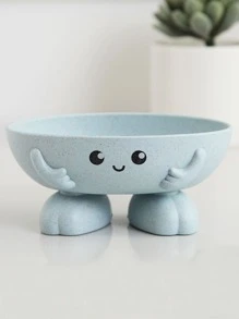 1入組卡通圖案肥皂盒 - 藍色 - 查看 1