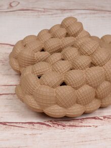 pueenb Minimalist Hollow Out Bubble Slides - Camel - View 5