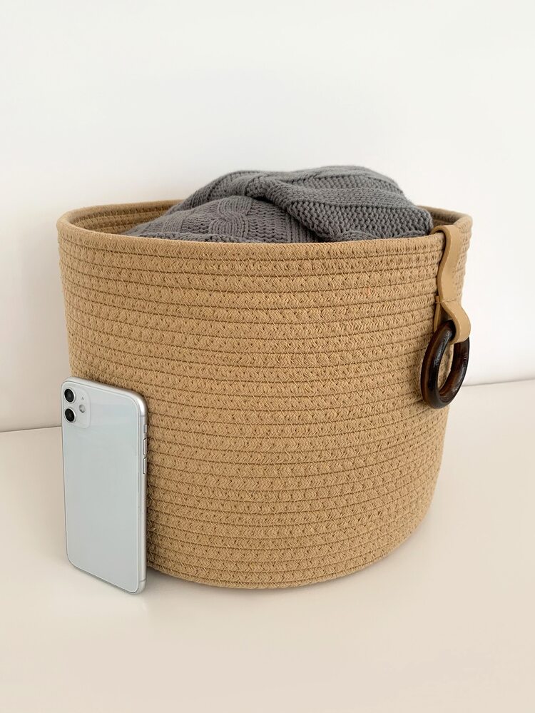 1入組編織洗衣籃 - 棕色 - 查看 4