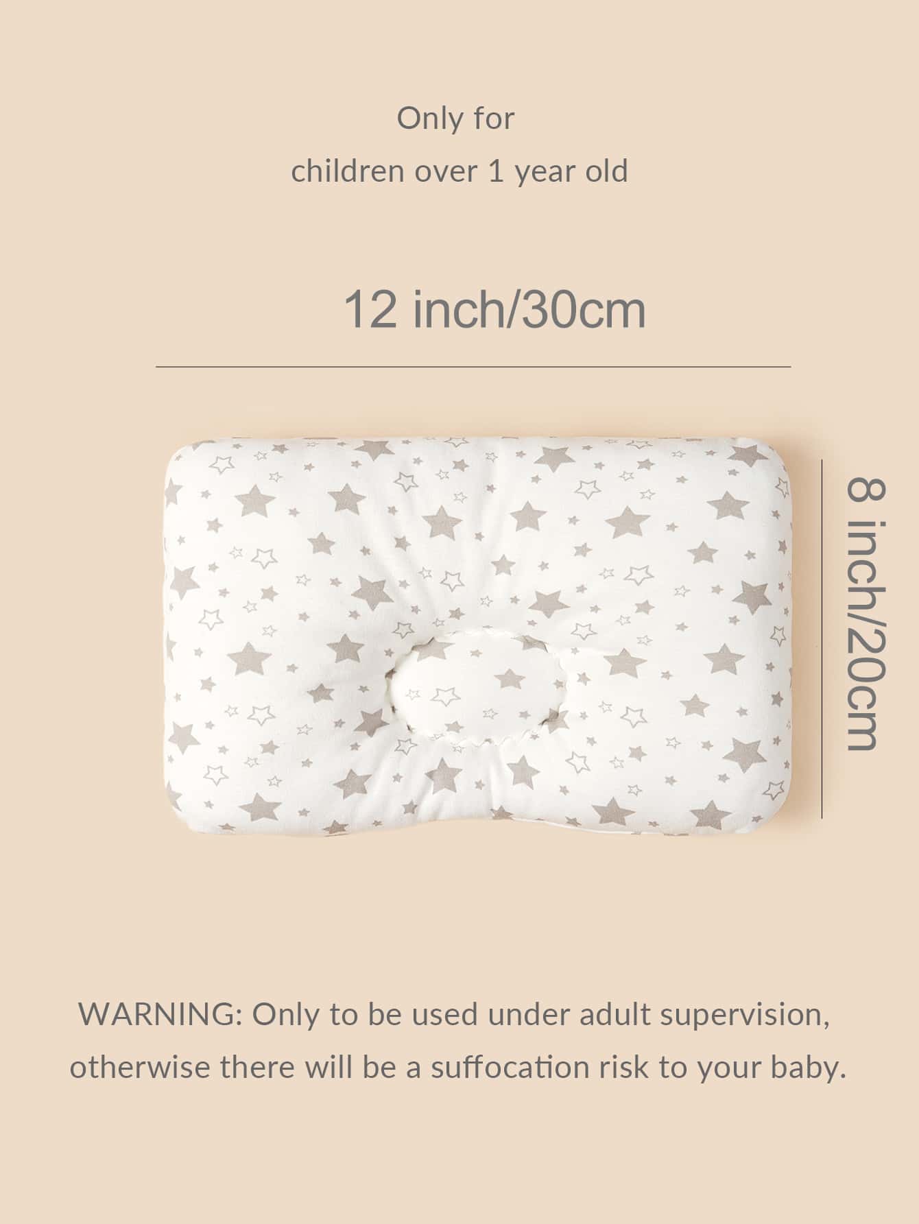 1pc Baby Star Print Pillow Love Valentine - Multicolor - View 3