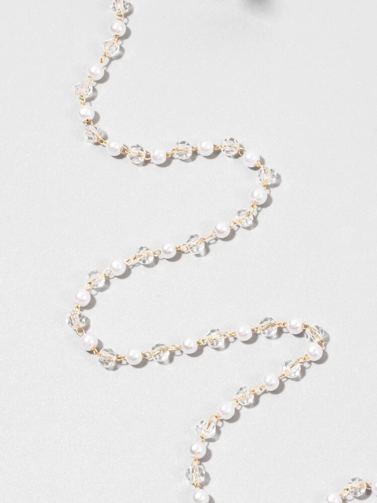 Acquista Moda Donna Occhiali da sole Catena Cilindro Catena di perline Occhiali anticaduta Collana con cordino in Italia a partire da 1.42