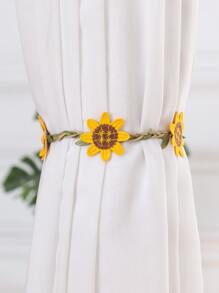 1 pieza Alzapaños de cortina con diseño de girasol - Multicolor - Ver 1